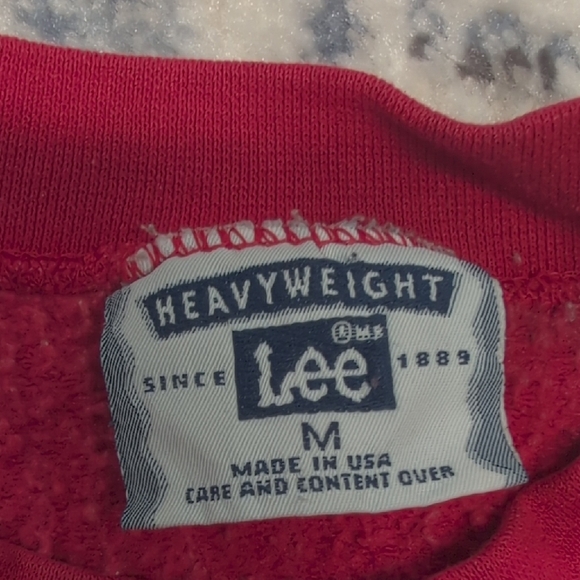 Vintage Lee Heavyweight Ohio State Buckeyes Sweatshirt Mens M Red USA Made - Picture 2 of 5